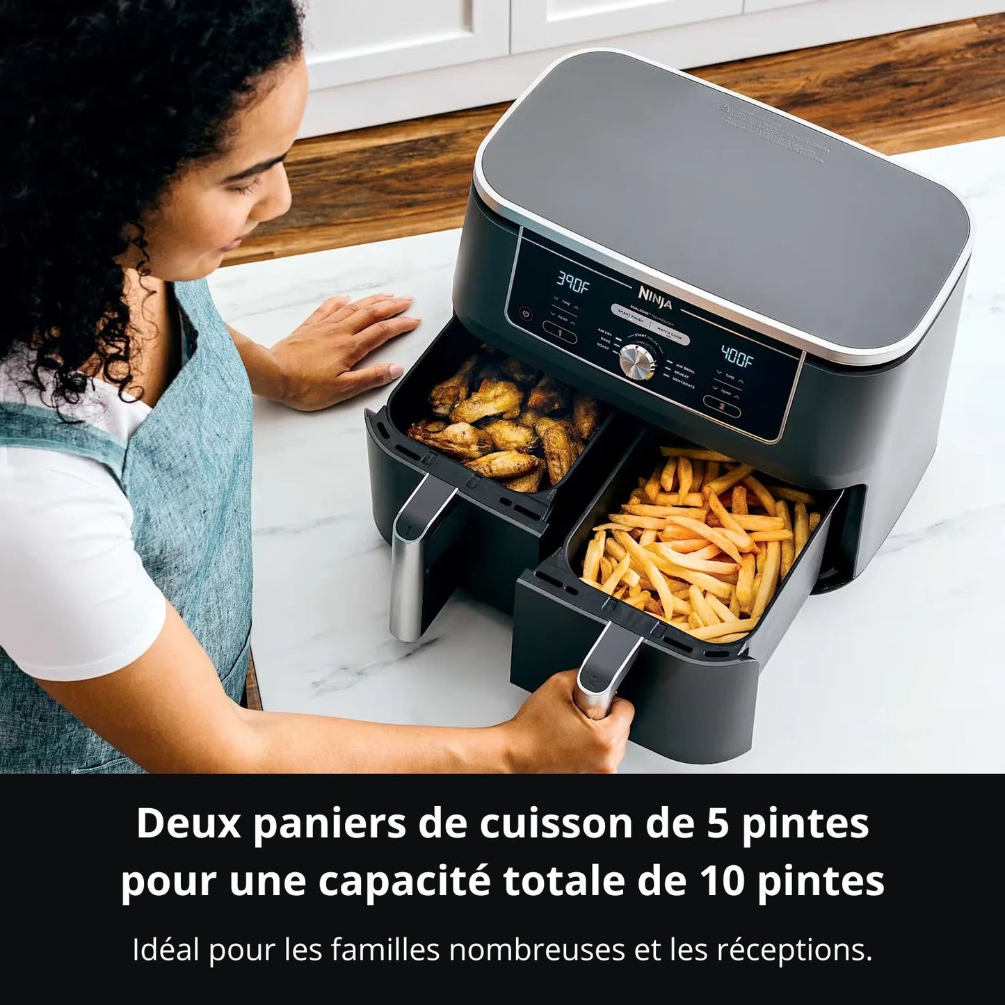 Air fryer panier et technologie DualZone™
